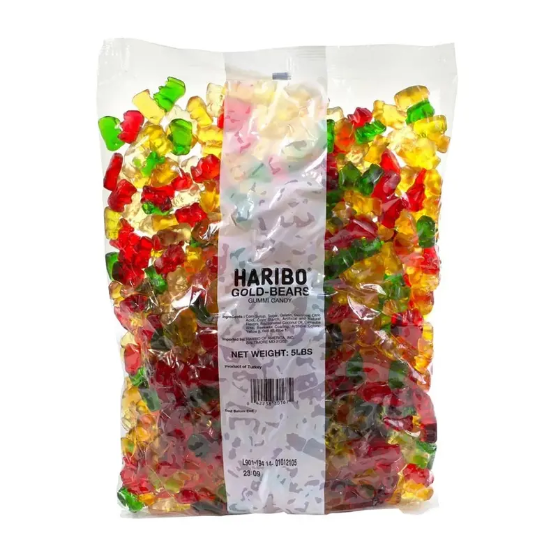 Haribo Goldbears Gummi Candy Bulk | 5lb, Bag