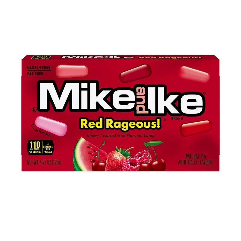 Just Born Mike & Ike Red Rageous | 4.25oz, 12ct, Case