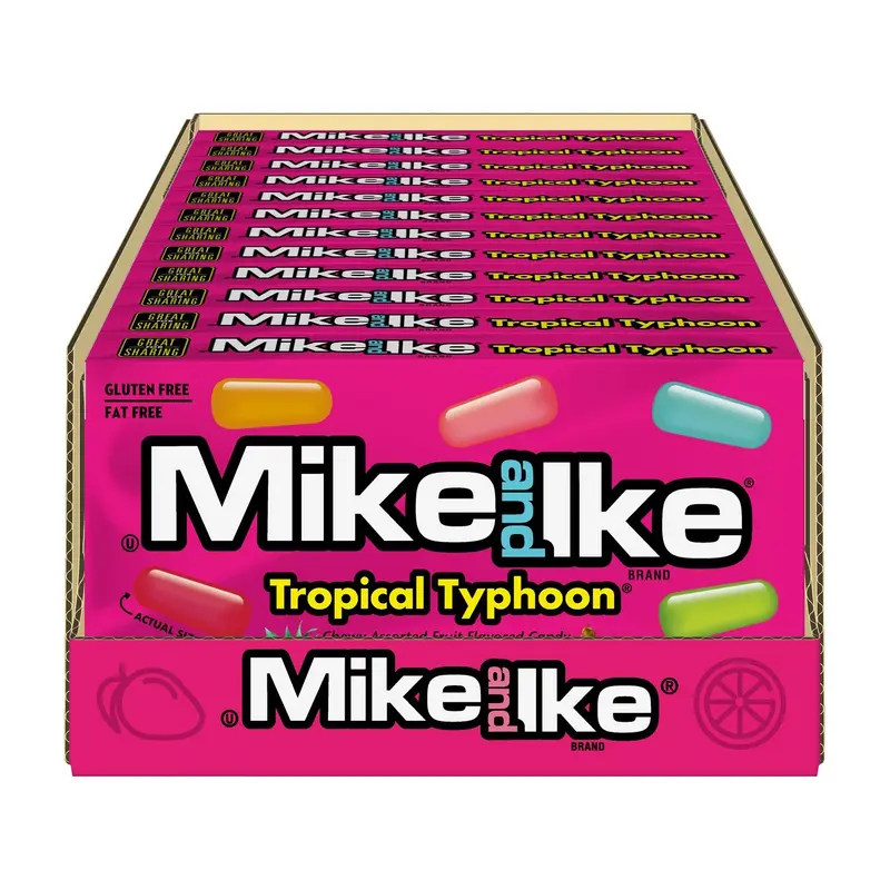 Just Born Mike & Ike Tropical Typhoon | 4.25oz, 12ct, Case