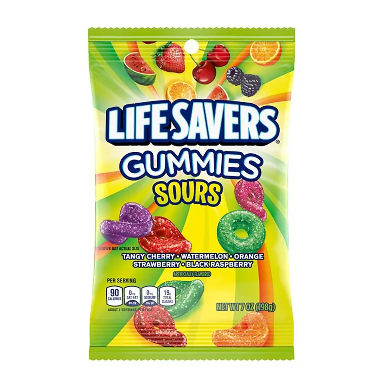 Lifesavers Gummy Sours | 7oz, 12ct, Case