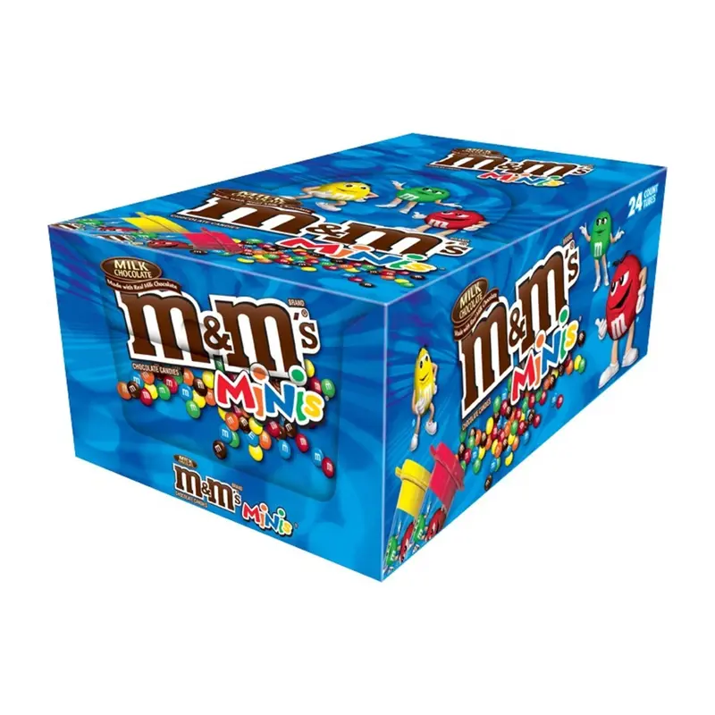 M&M's Milk Chocolate Mini Tubes | 24ct, Box