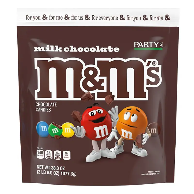 M&M's Milk Chocolate Stand Up Bag | 38oz, Bag