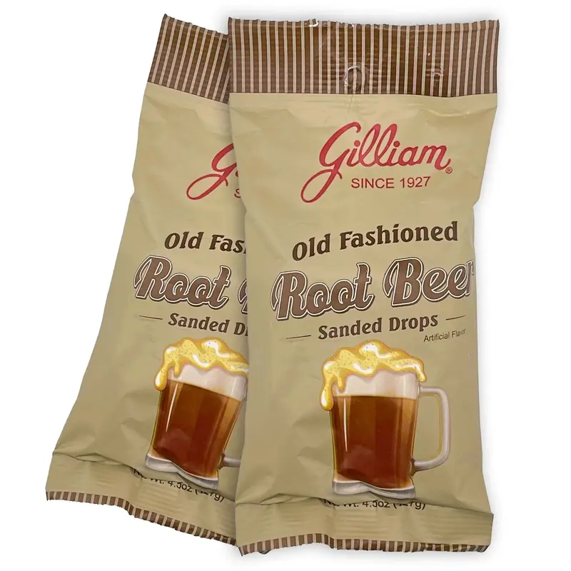 Quality Candy Gilliam Root Beer Drop Bag | 4.5oz, Bag