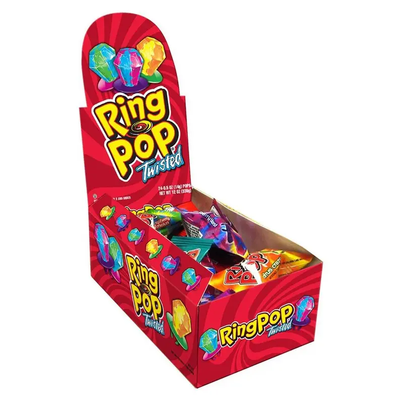 Bazooka Ring Pop Twisted | 24ct, Box