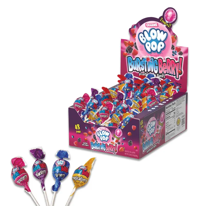 Charms Blow Pop Bursting Berry | 48ct, Box
