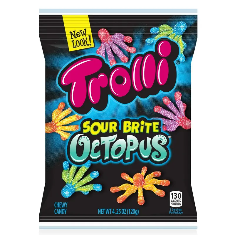 Ferrara Trolli Brite Octopus | 4.25oz, 12ct, Case