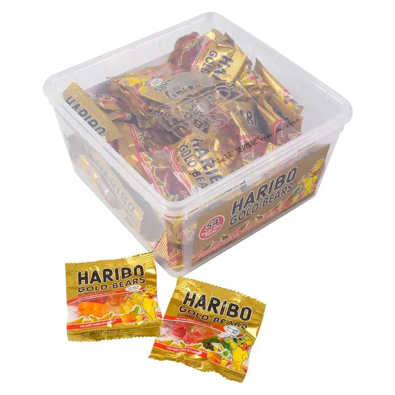 Haribo Goldbears Gummi Candy Treat Size Packs | 54ct, Tub