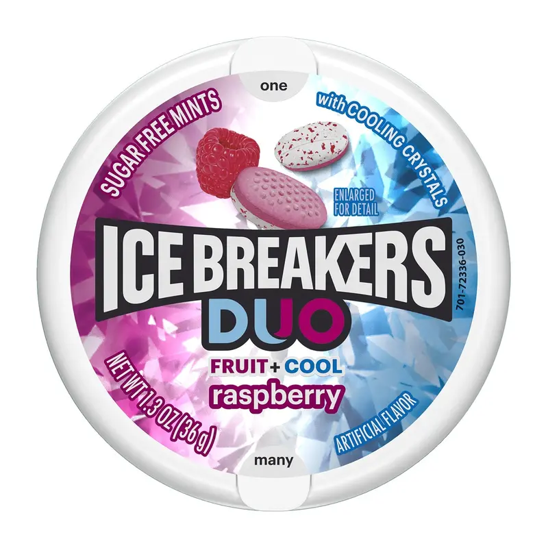 Hershey Ice Breaker Mints Duos Raspberry | 8ct, Box
