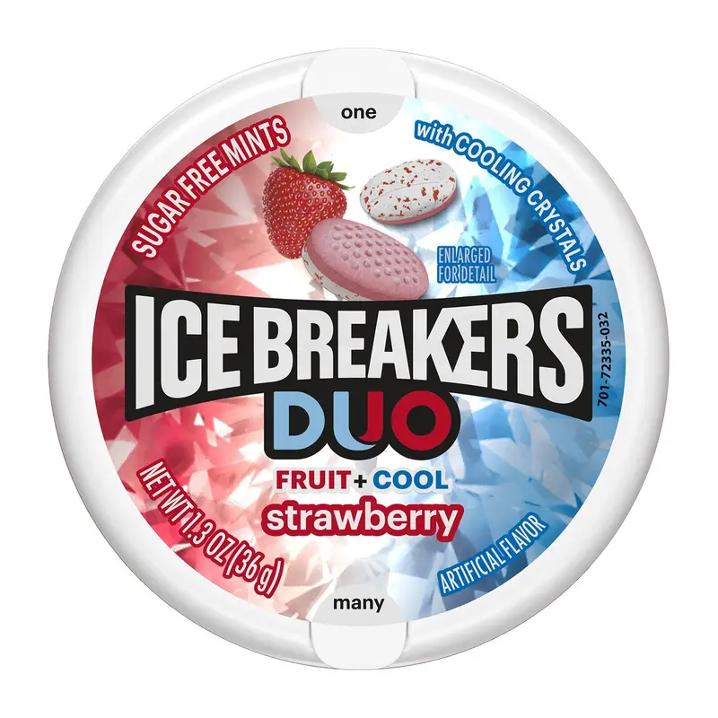 Hershey Ice Breaker Mints Duos Strawberry | 8ct, Box