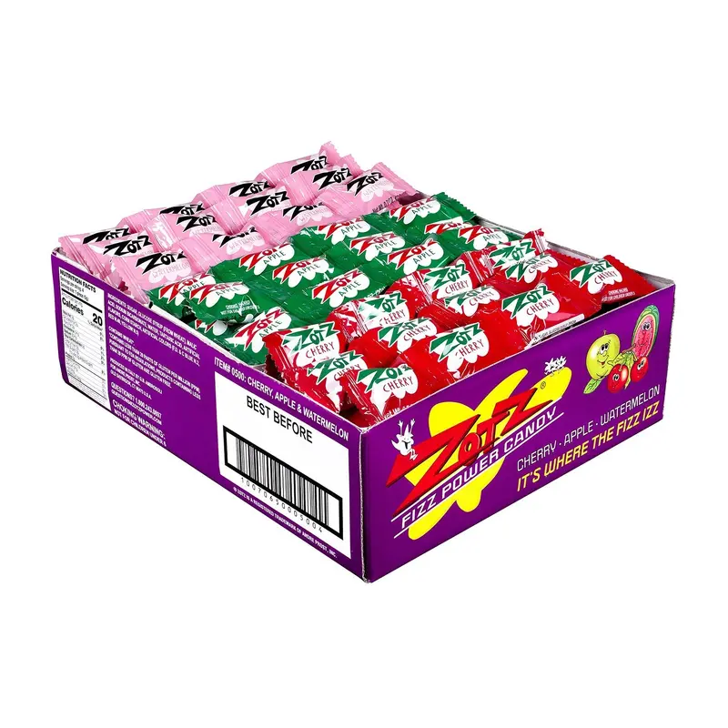Zots Strings Cherry Apple Watermelon | 48ct, Box