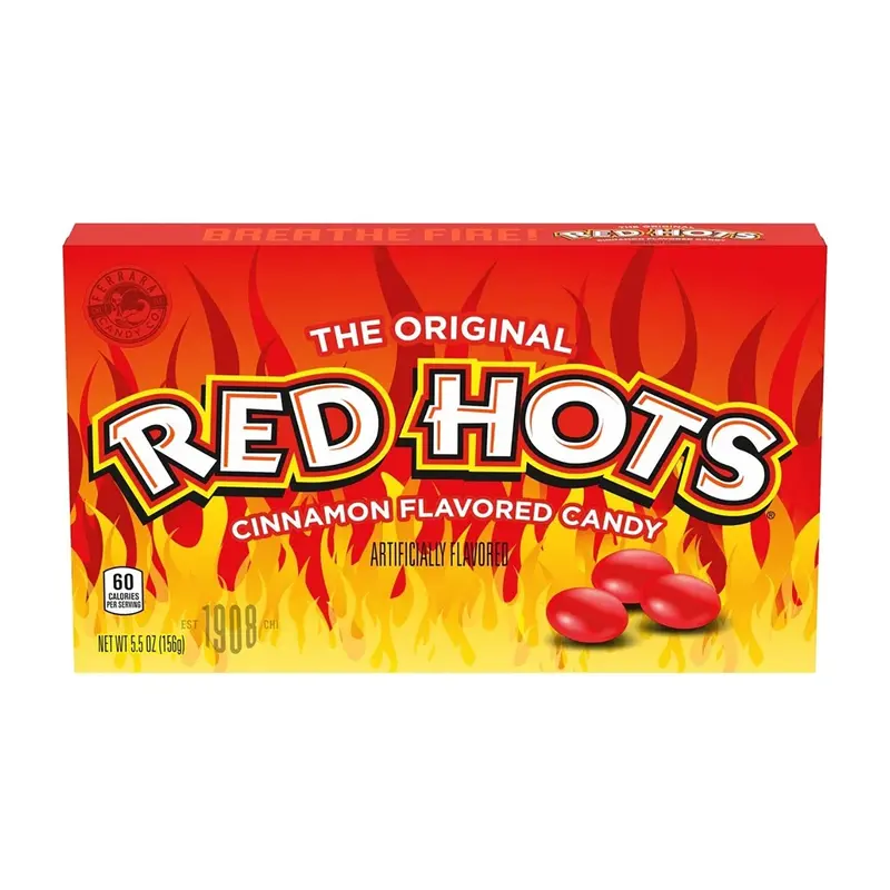 Ferrara Red Hots Box | 5.5oz, 12ct, Case