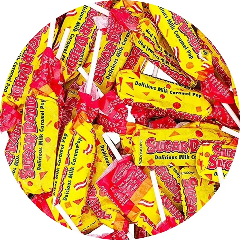 Sugar Daddy Milk Caramel Pops | 4lb, Bag