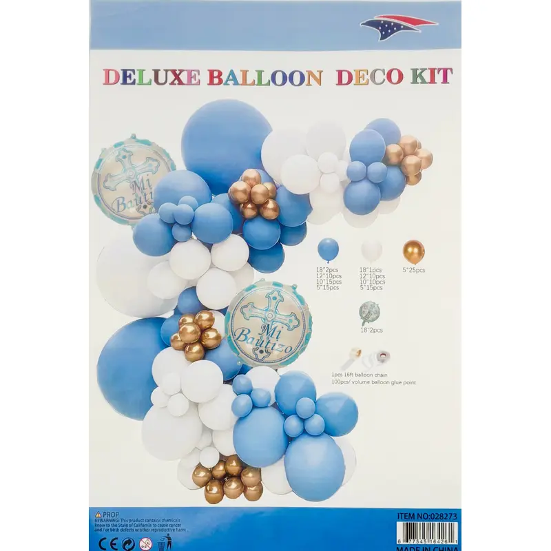 Balloon Garland Bautizo-Blue 1ct