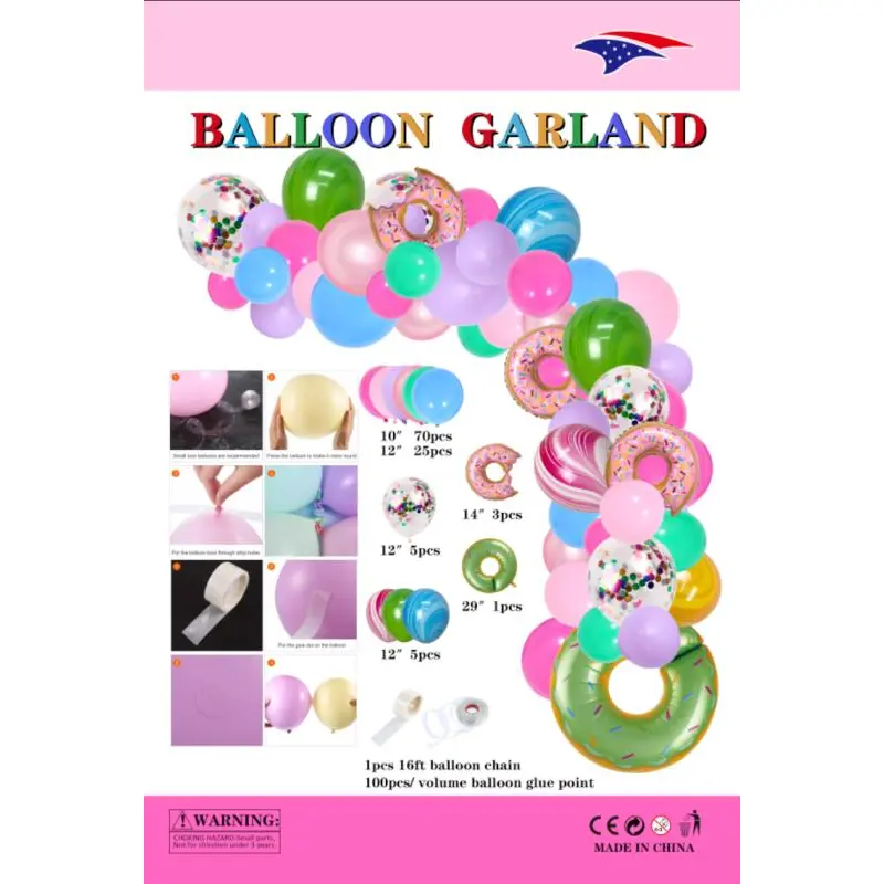 Balloon Garland Donut 1ct