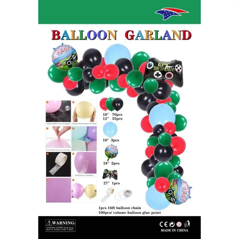 Balloon Garland Game On 1ct