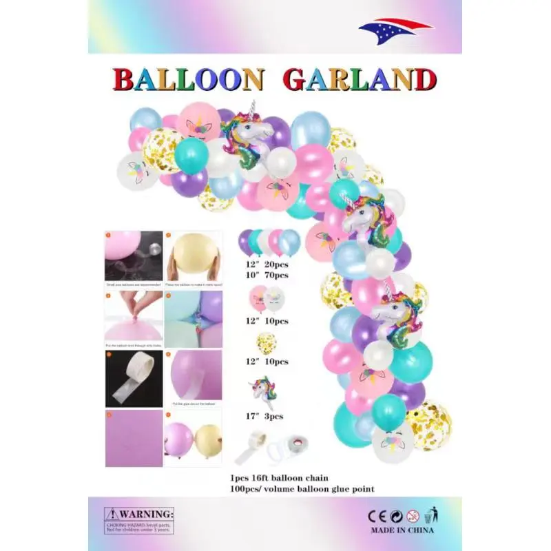 Balloon Garland Unicorn 1ct