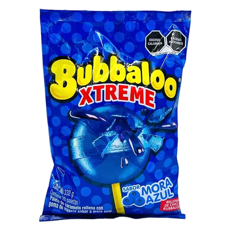 Bubbaloo Xtreme Mora Azul | 20ct, Bag