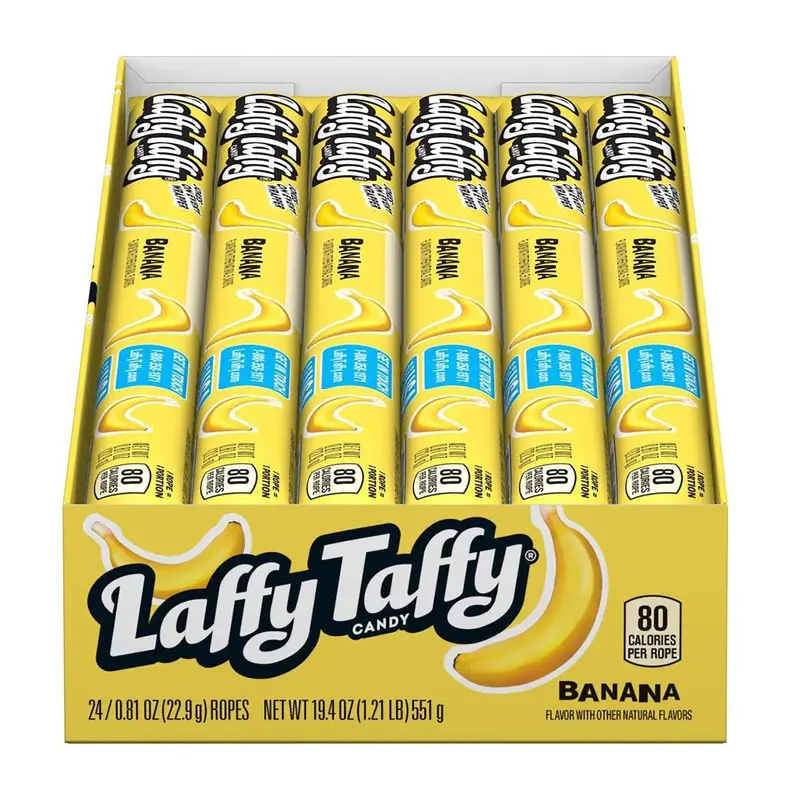 Ferrara Laffy Taffy Rope Banana | 24ct, Box