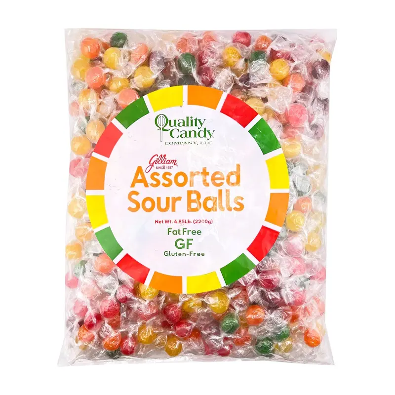 Quality Candy Sour Fruit Balls | 5lb, Bag
