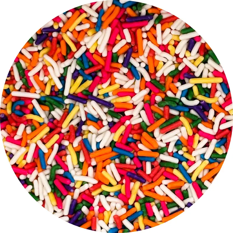 Amerikoa Rainbow Sprinkles | 10lb, Case