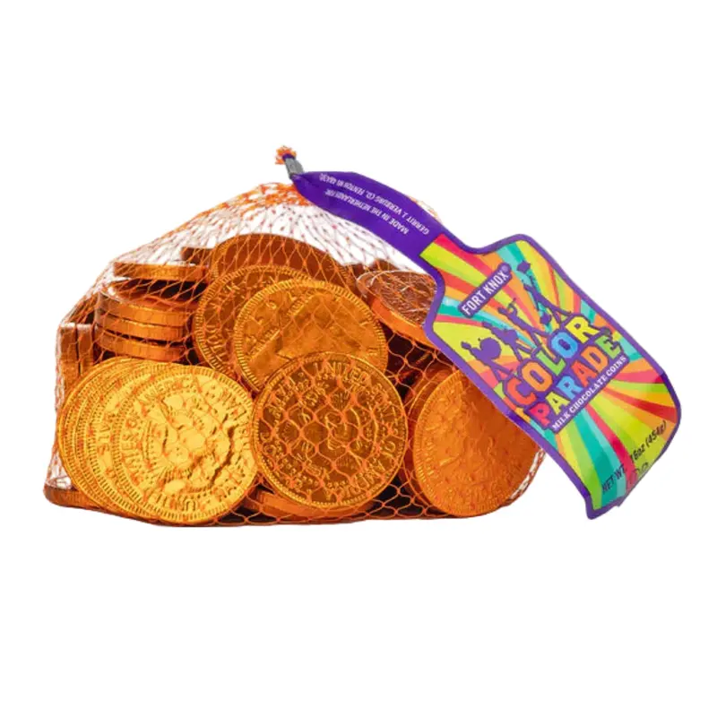 Fort Knox  Chocolate Coins (1.5") Orange | 1lb, Bag