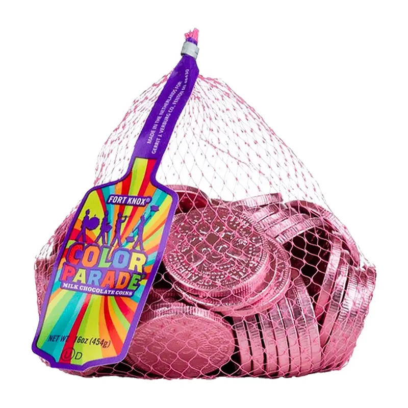 Fort Knox  Chocolate Coins (1.5") Pink | 1lb, Bag