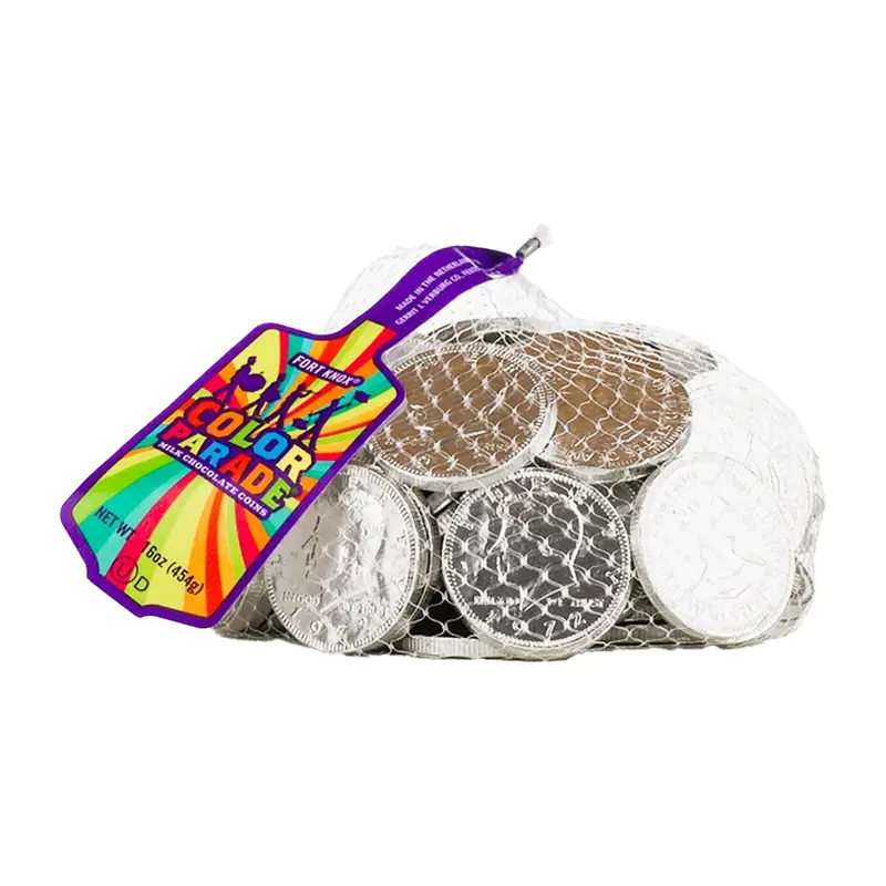 Fort Knox  Chocolate Coins (1.5") Silver | 1lb, Bag
