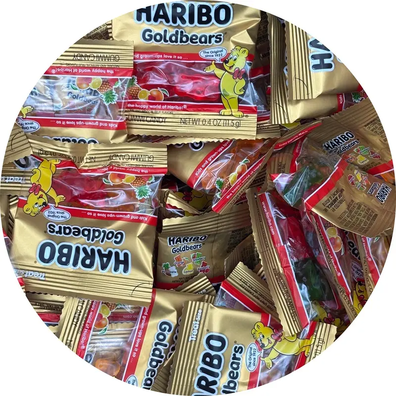 Haribo Goldbears Gummi Candy Fun Size | 3.5lb, Bag