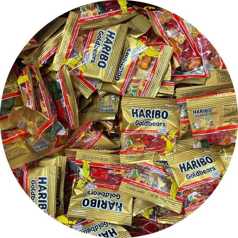 Haribo Goldbears Gummi Candy Fun Size | 500ct, Case