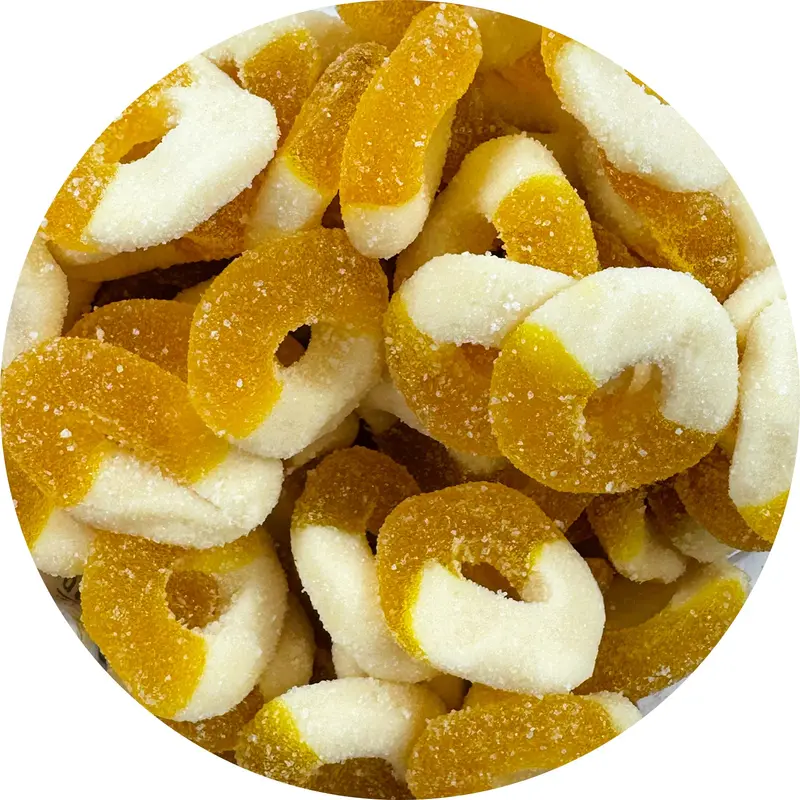 Jovy Gummy Pineapple Rings | 5lb, Bag