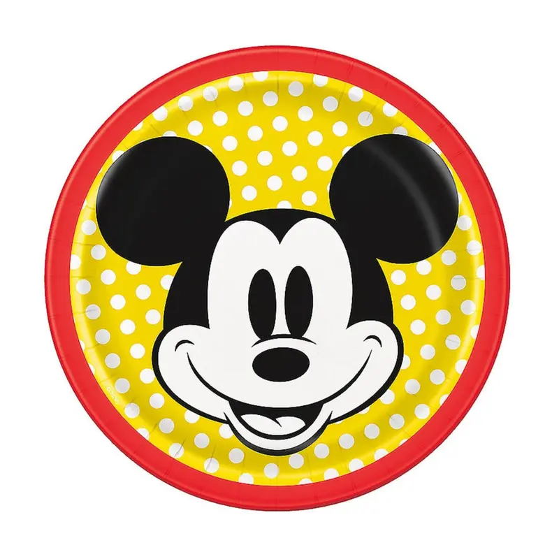 Plate 7" 8ct - Mickey Mouse