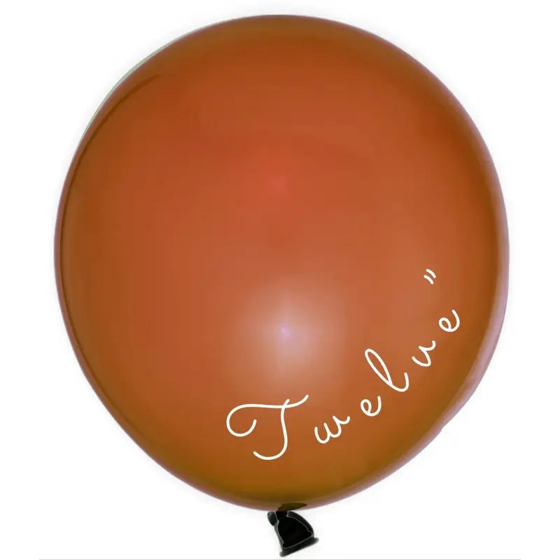 Latex Balloon 12 inch 72ct-Brown