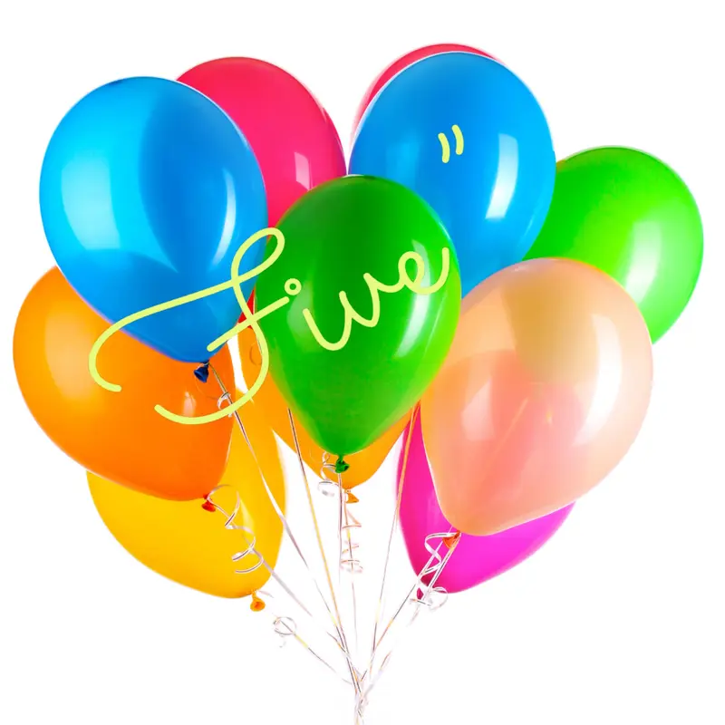 Latex Balloon 5 inch 100ct-Assorted