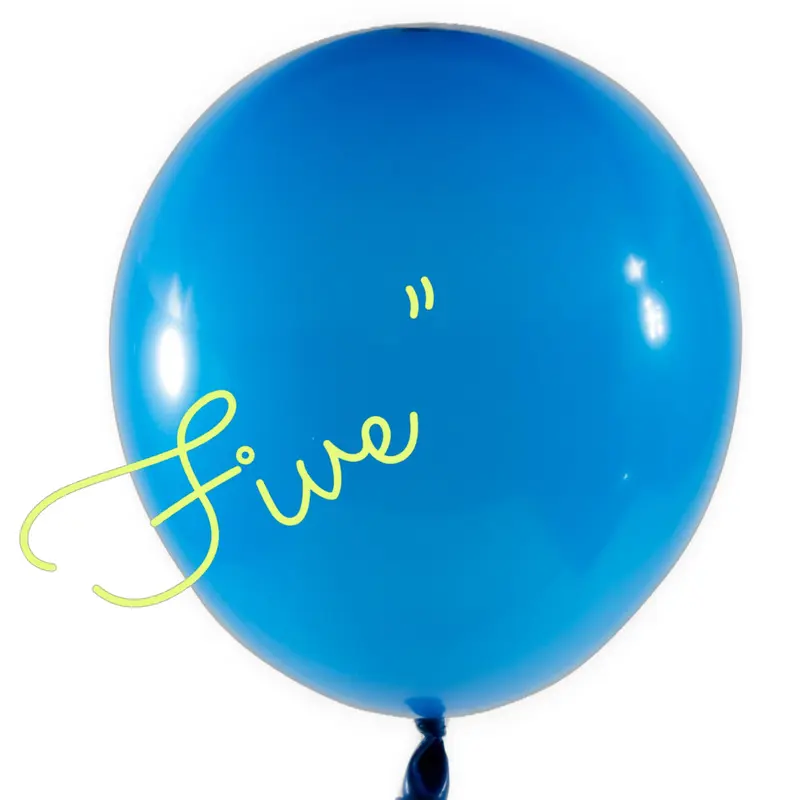 Latex Balloon 5 inch 100ct-Blue