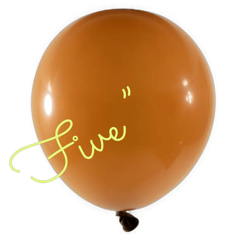 Latex Balloon 5 inch 100ct-Brown