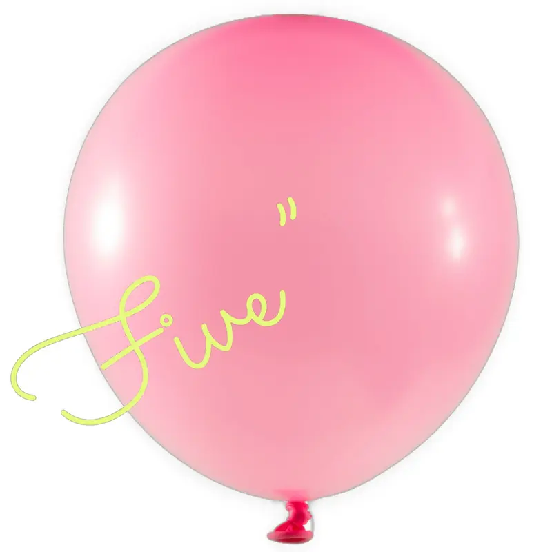 Latex Balloon 5 inch 100ct-Pink