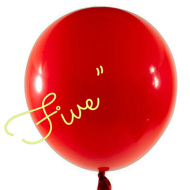 Latex Balloon 5 inch 100ct-Red