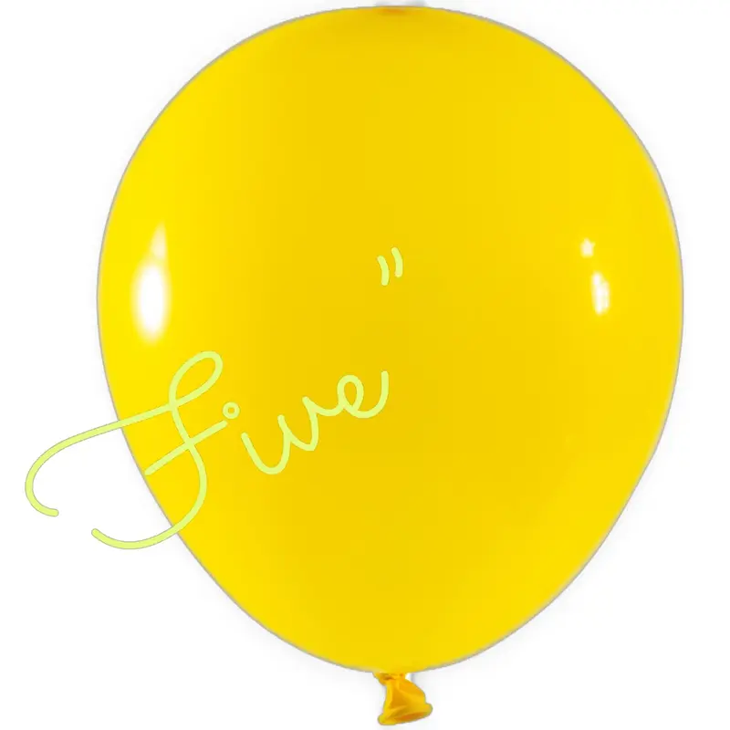 Latex Balloon 5 inch 100ct-Yellow