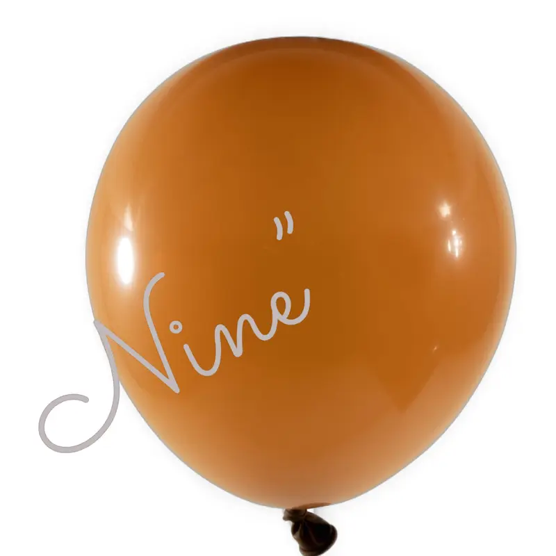 Latex Balloon 9 inch 100ct-Brown