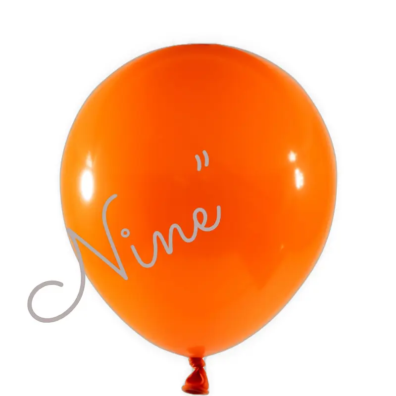Latex Balloon 9 inch 100ct-Orange