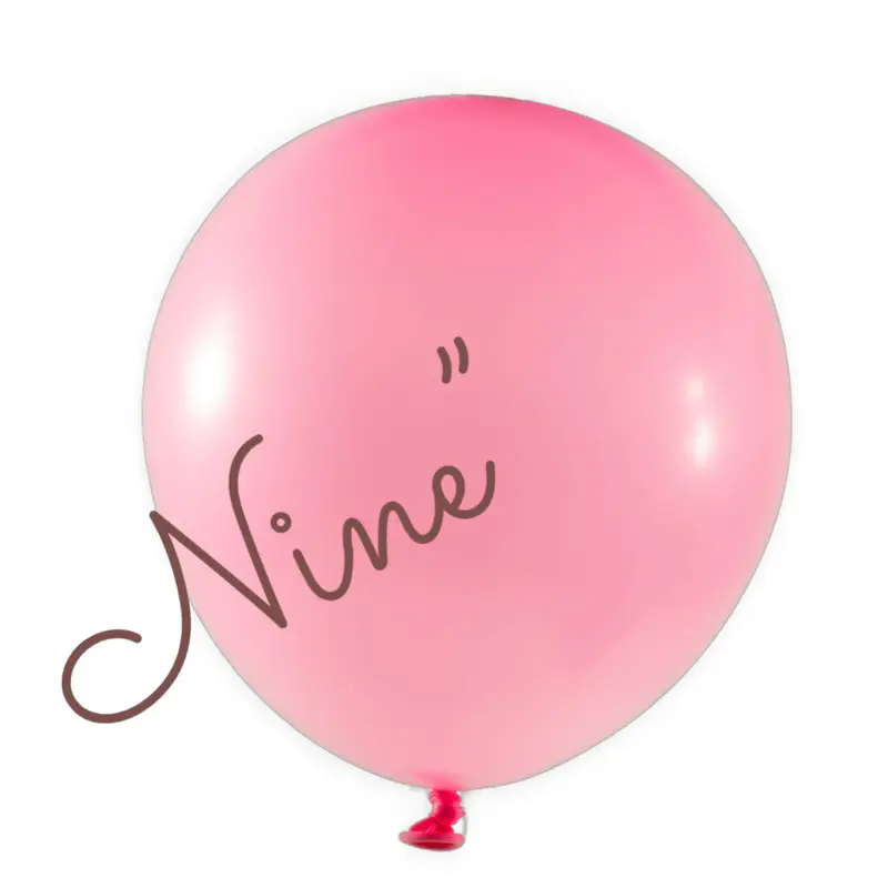 Latex Balloon 9 inch 100ct-Pink