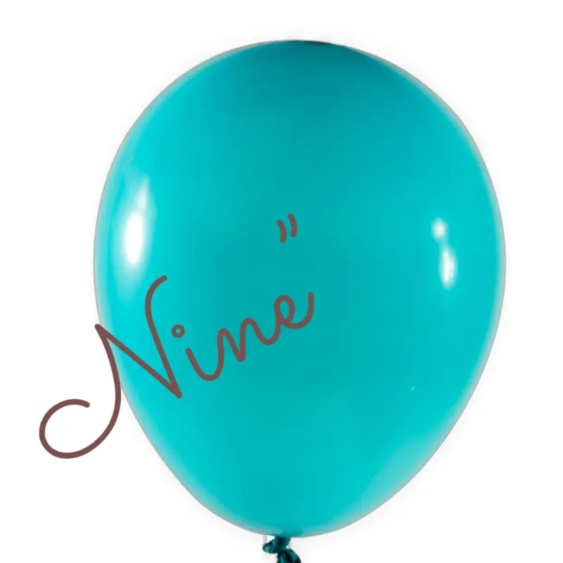 Latex Balloon 9 inch 100ct-Turquoise