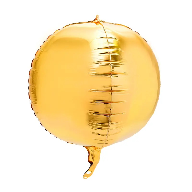4D Sphere Mylar Balloon 24 inch-Gold