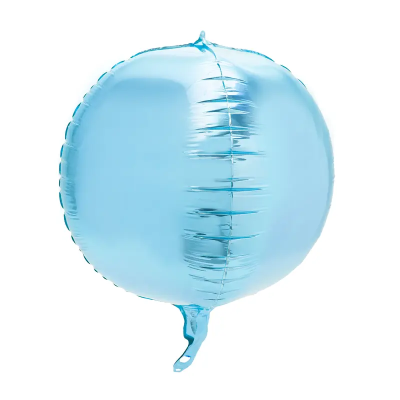 4D Sphere Mylar Balloon 8 inch-Blue