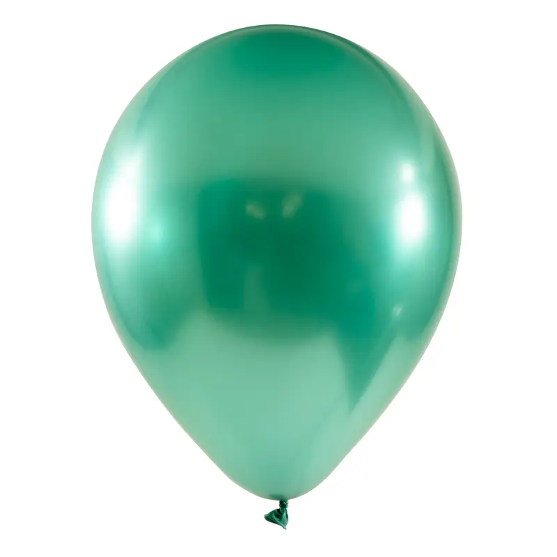 Chrome Latex Balloon 12 inch 50ct-Green
