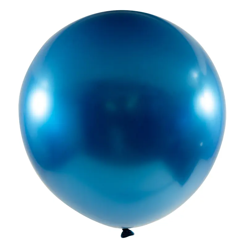 Chrome Latex Balloon 18 inch 10ct-Blue