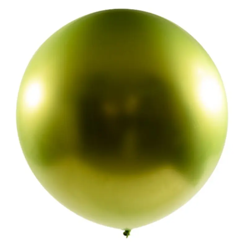 Chrome Latex Balloon 36 inch 2ct-Lime
