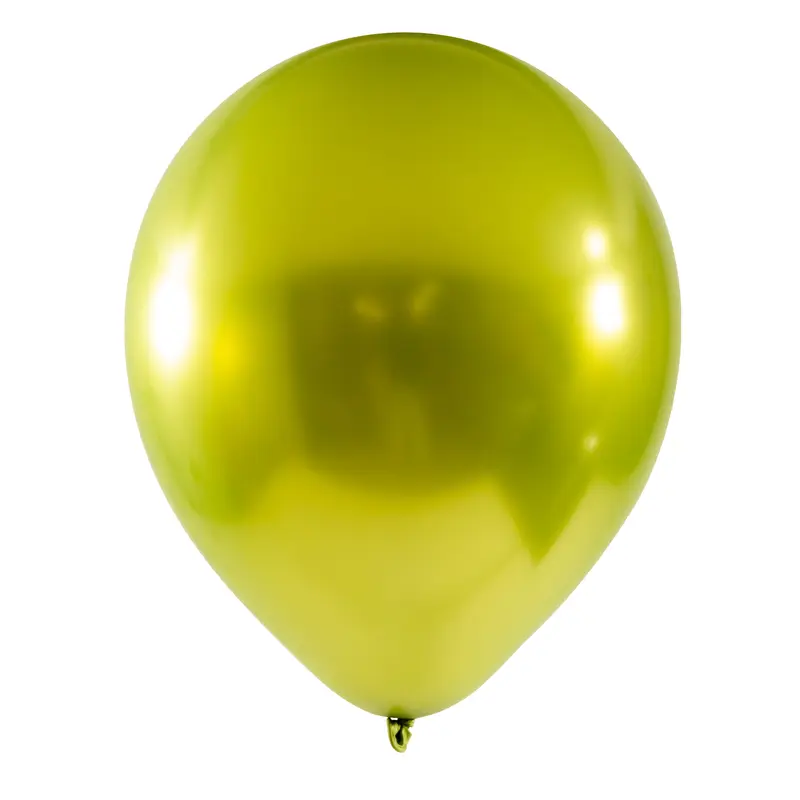 Chrome Latex Balloon 5 inch 50ct-Lime