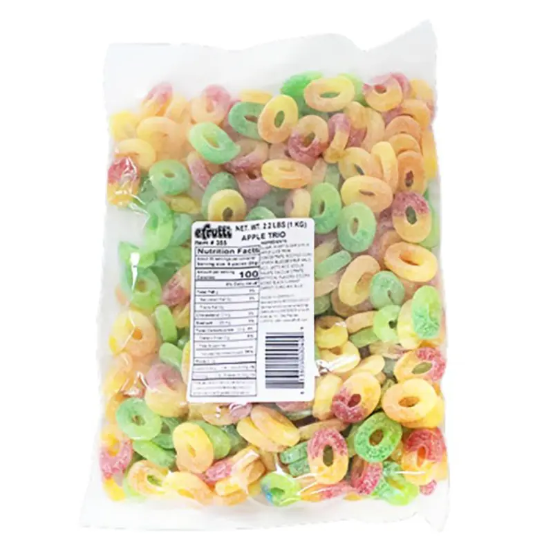 Efrutti Gummy Apple Trio Rings | 2.2lb, Bag