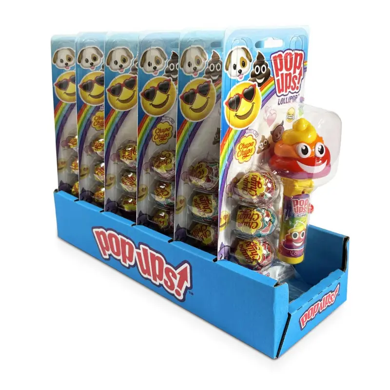 Flix Candy Pop Up Emoji Blister Card | 1.26oz, 6ct, Box